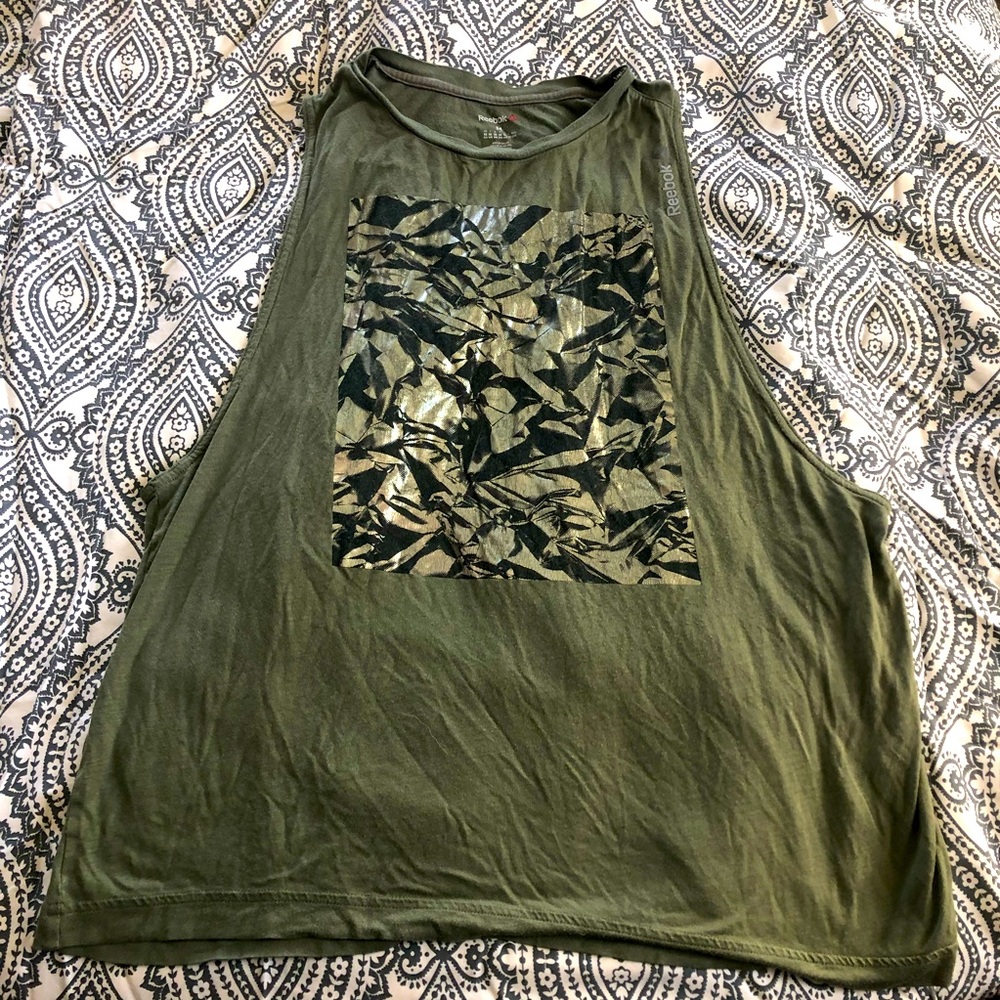 Reebok Sleeveless Crystal Graphic Tee Size Medium